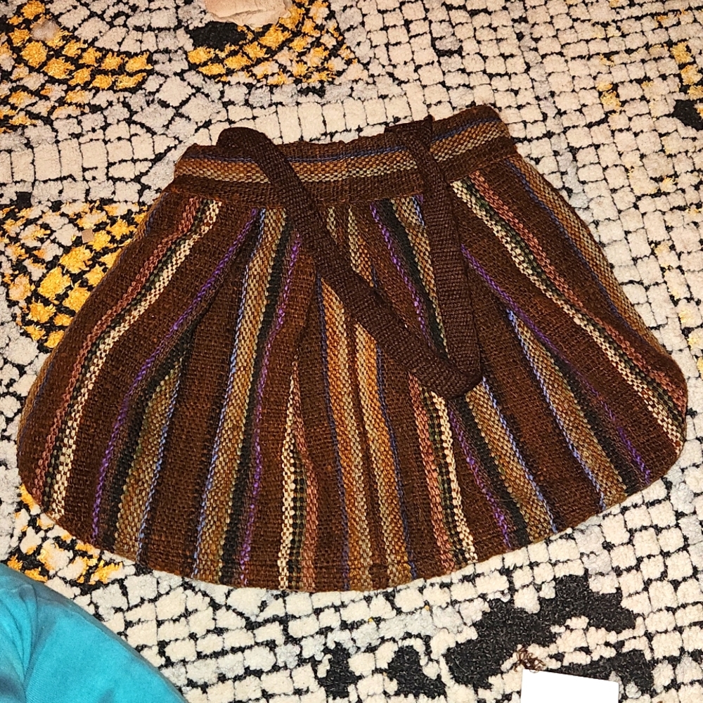 Novica Wool earthy purse